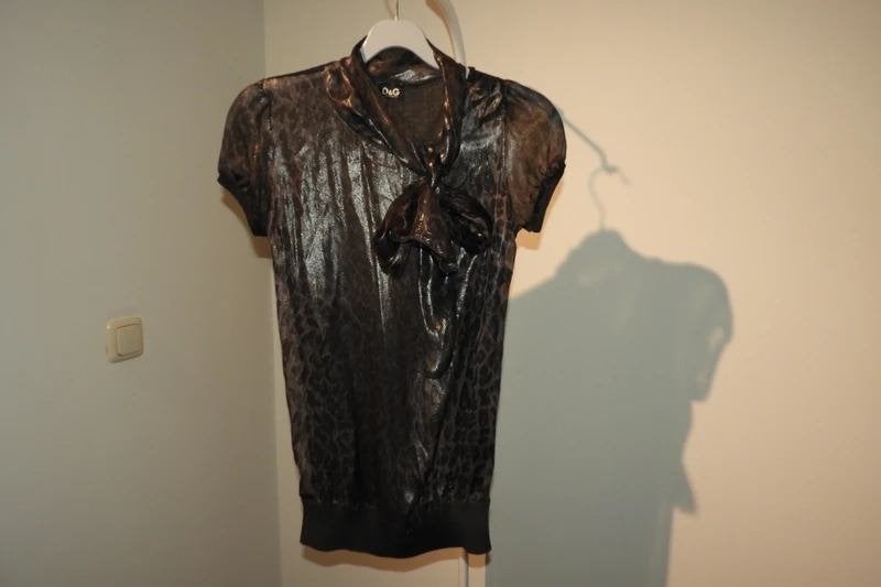 Dolce & Gabbana top tuniek zijde voorkant jaguar wol rug 36