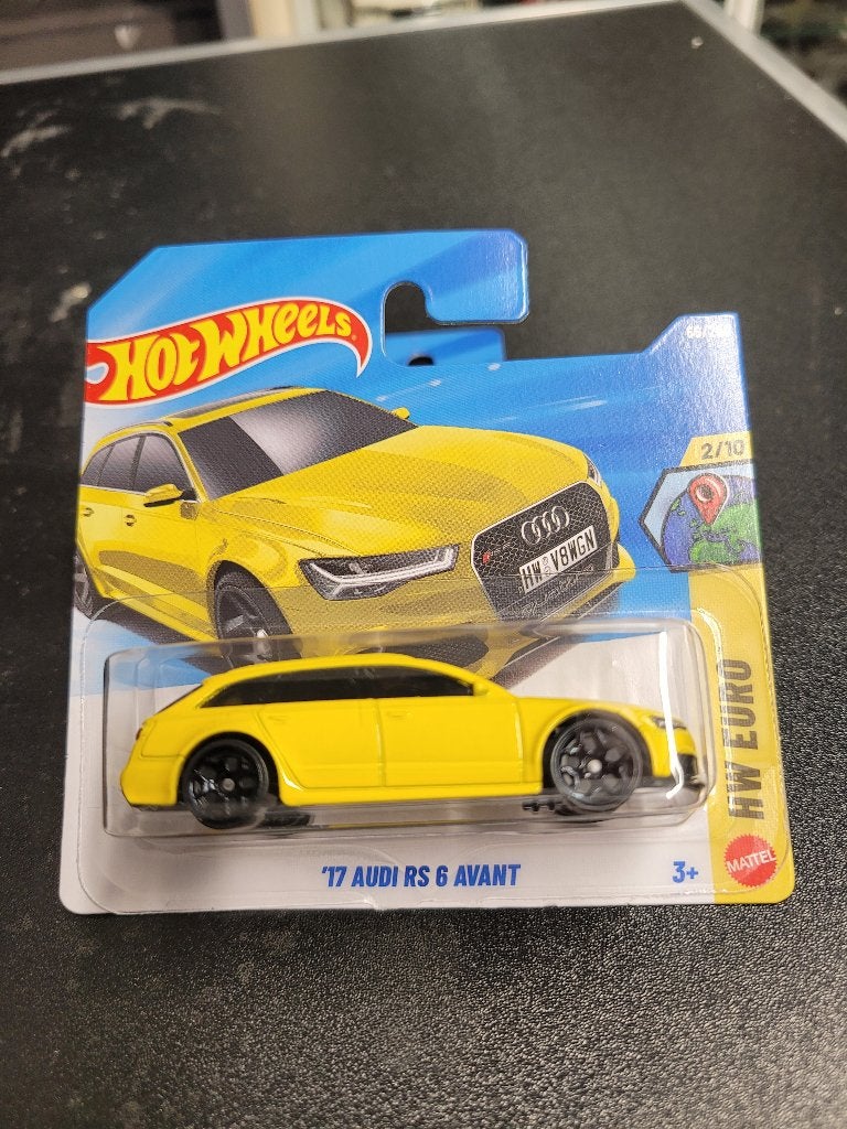 audi RS6 avant geel '17 hot wheels nieuw, Ophalen of Verzenden, Nieuw, Auto