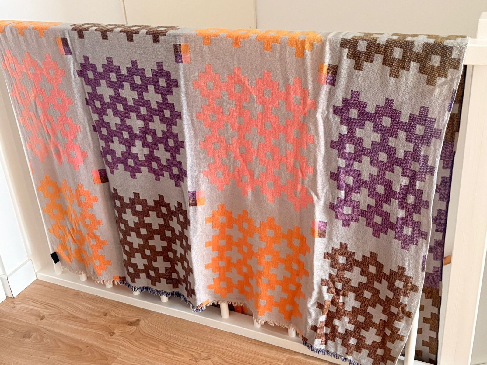 HAY Plus Nine Plaid - 100% Wol - 145x210 cm, Ophalen of Verzenden, Gebruikt