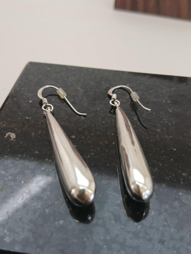 Zilveren oorhangers 925 zilver pegels, Sieraden, Tassen en Uiterlijk, Oorbellen, Hangers, Nieuw, Ophalen of Verzenden, Zilver