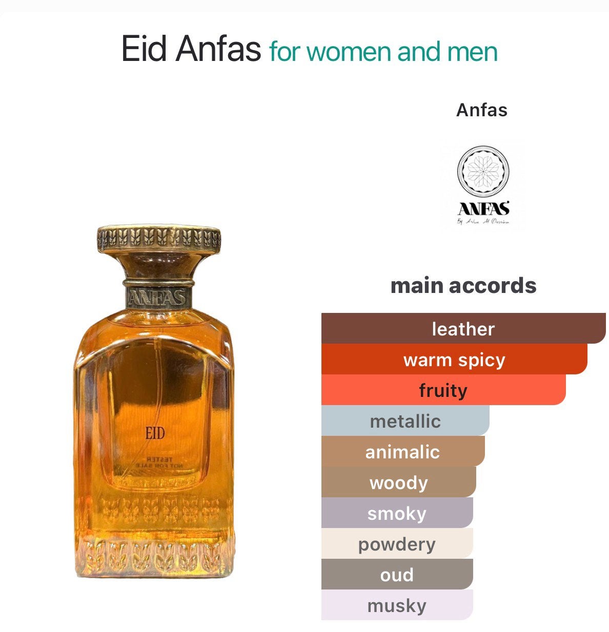Anfas Eid extrait fosol collection 75 ml, Ophalen of Verzenden, Nieuw