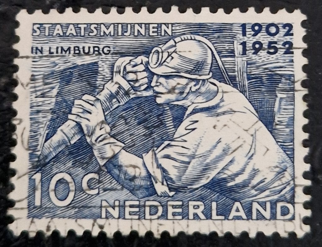 Nederland 1952 - nvph 582 - Staatsmijnen -ab1, Ophalen of Verzenden, Na 1940, Gestempeld