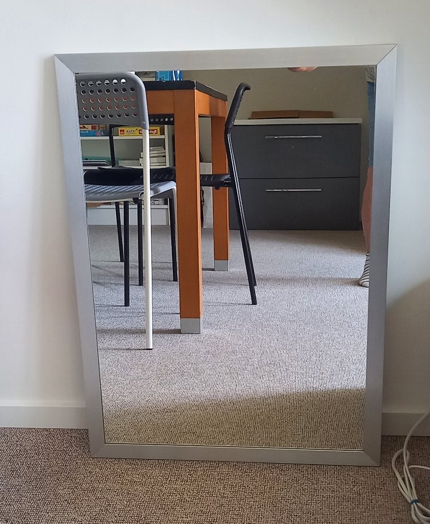 GROTE SPIEGEL, bijvoorbeeld voor (slaap)kamer of gang, Huis en Inrichting, Ophalen, Zo goed als nieuw, Minder dan 100 cm, Rechthoekig