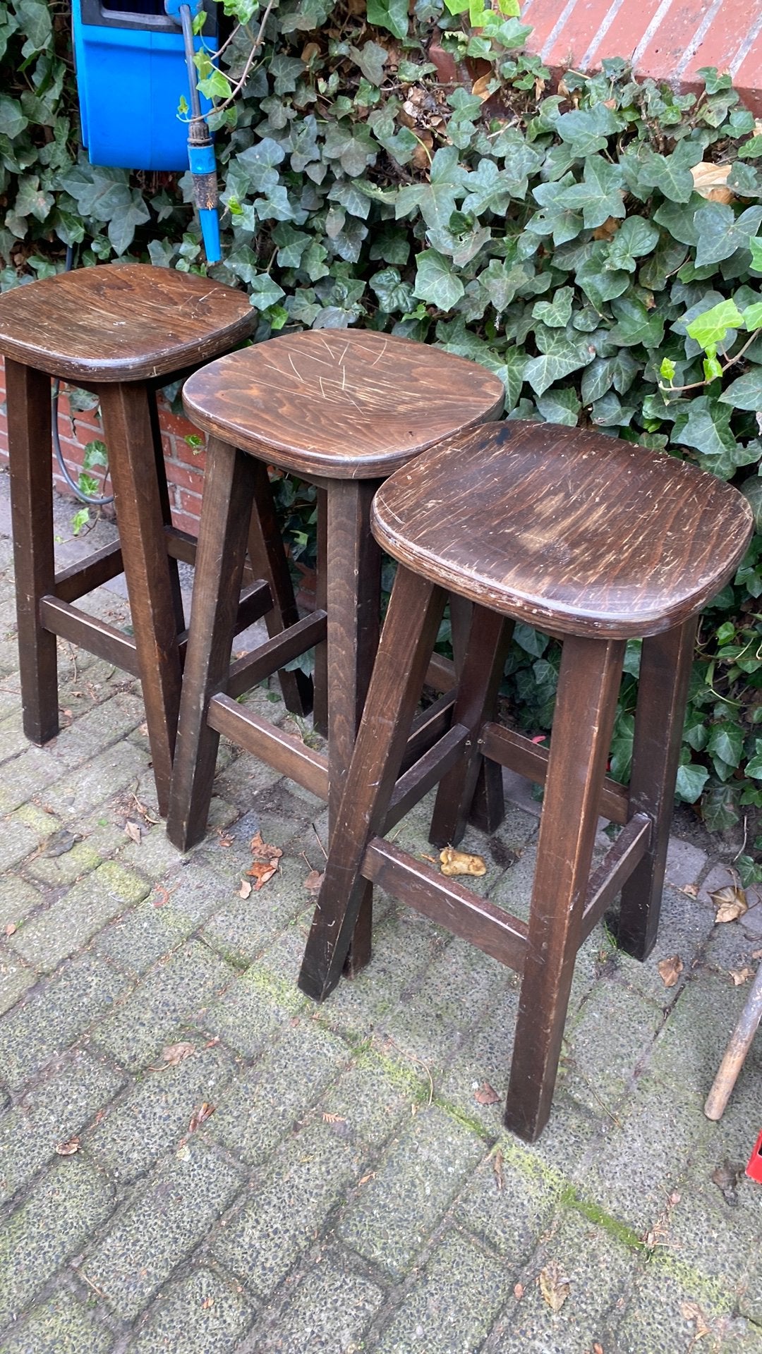 Barkrukken, 3 krukken, Ophalen, Gebruikt, 60 tot 90 cm