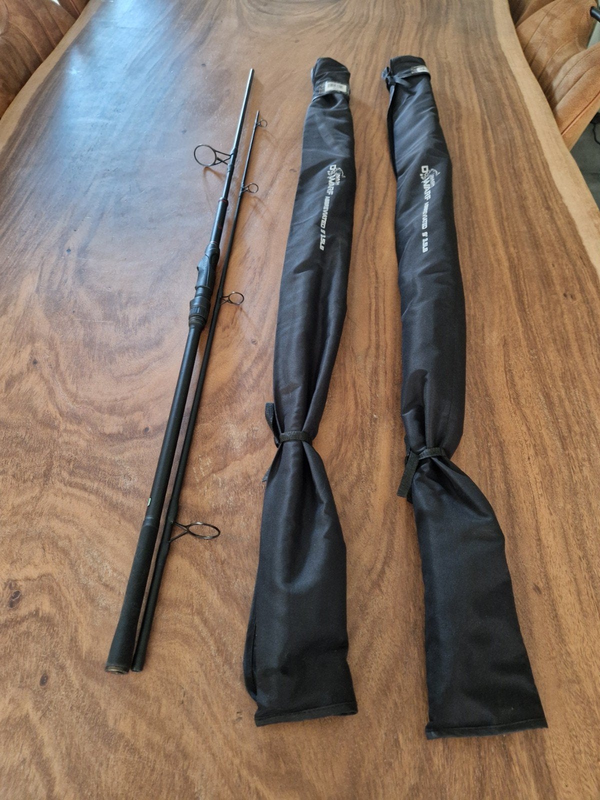 Nash Dwarf Abbreviated 9' 3.5lb Karperhengels (3 stuks), Watersport en Boten, Ophalen, Zo goed als nieuw, Werphengel