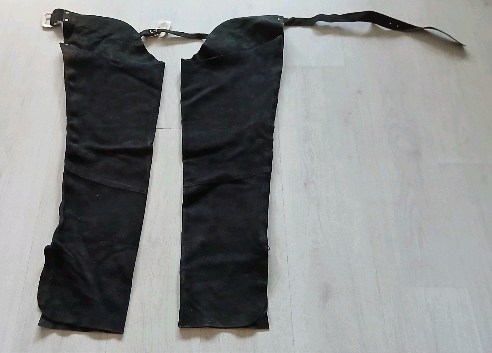 nieuw maat S leren zwarte lange chaps + rits cowboy western, Dieren en Toebehoren, Nieuw, Ophalen of Verzenden, Zwart, Dames