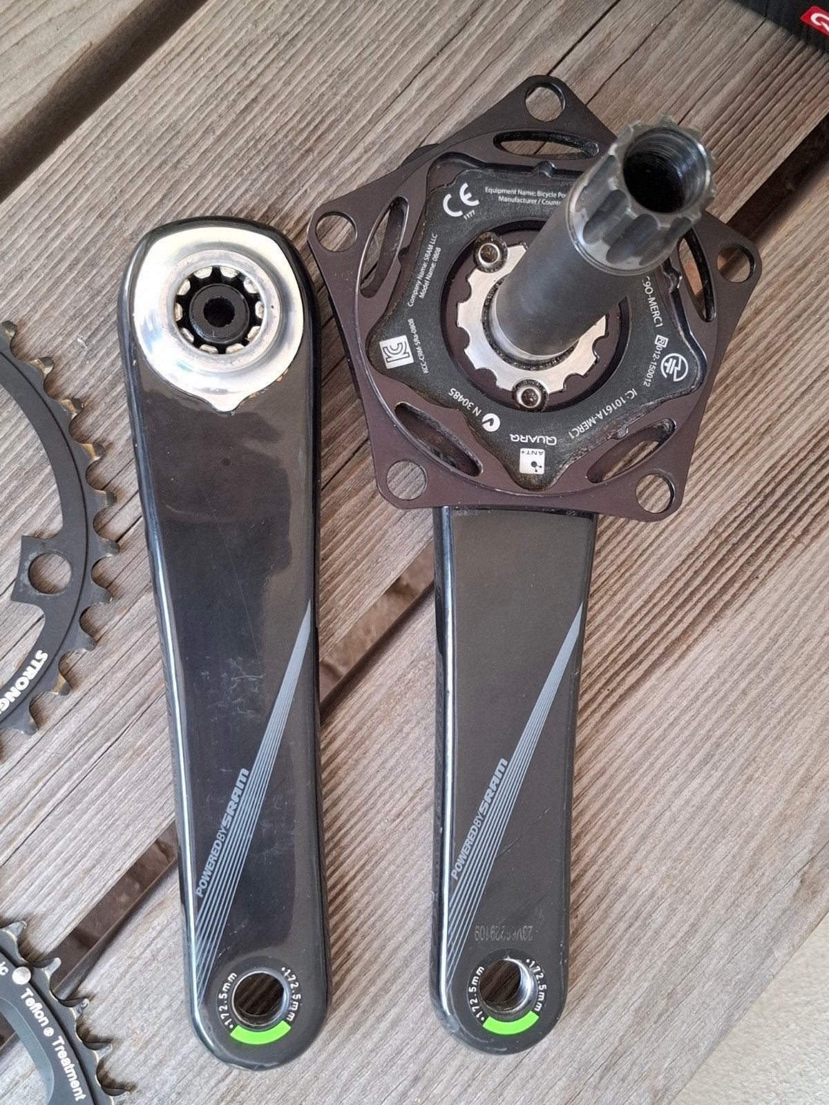 Foto 3 van Quarq Elsa carbon SRAM crankstel met powermeter