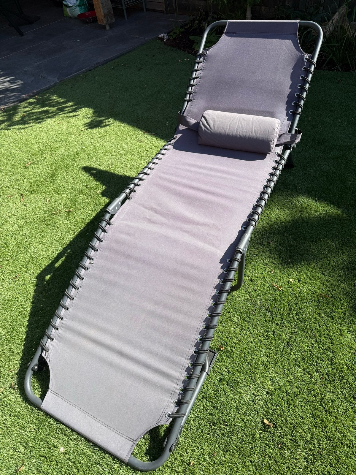 ligstoel - Gebruikt, Tuin en Terras, Ligbedden, Gebruikt, Textileen, Verstelbaar, Ophalen