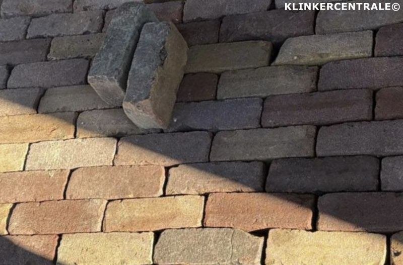 1.500m2 gemêleerd gebakken klinkers dikformaat straatstenen, Tuin en Terras, Bij dit gebruikte product niet te achterhalen, Gebruikt