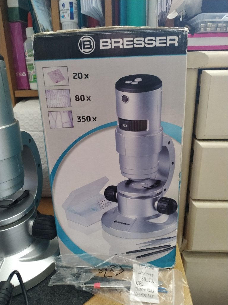 BRESSER DIGITALE MICROSCOOP 20x, 80x, 350x, Ophalen of Verzenden, Nieuw, Elektronica, Met licht