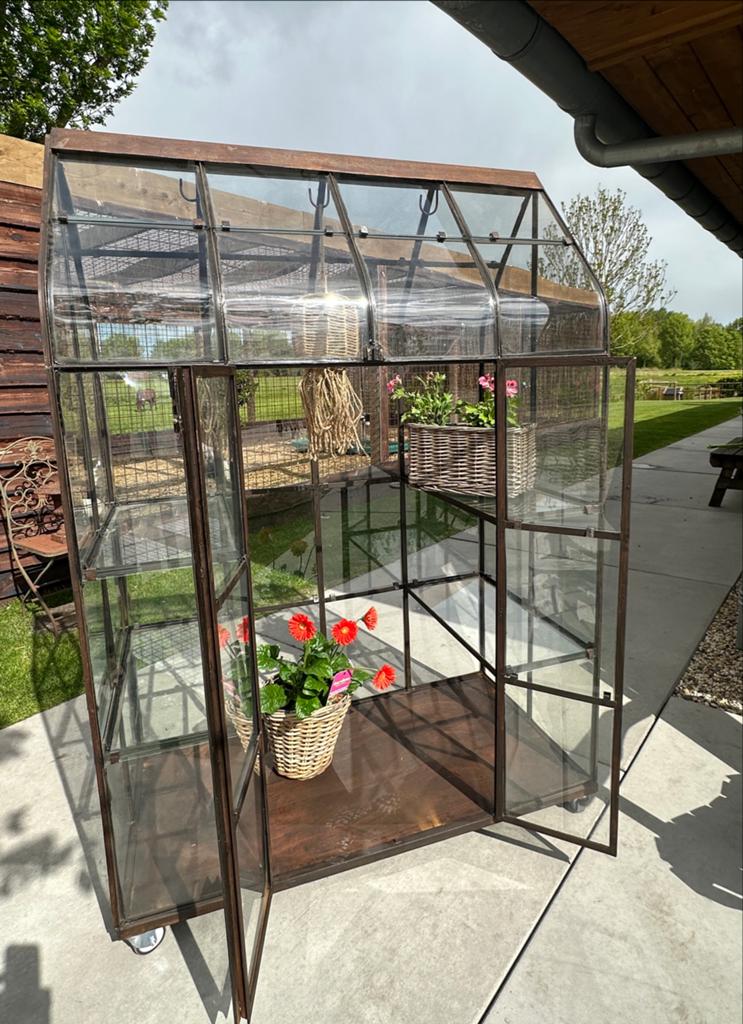 Druivenkas / Kruidenkas / Kweekkas op wielen, Tuin en Terras, Gebruikt, Kweekkas, Glas, Ophalen