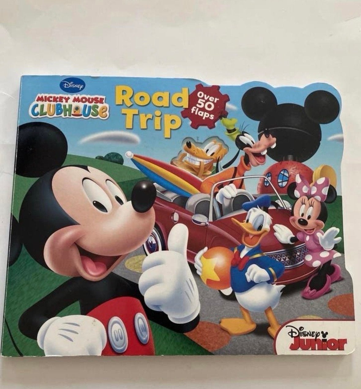Disney Mickey Mouse Clubhouse Road Trip Uitklapboek., Boeken, Ophalen of Verzenden, Uitklap-, Voel- of Ontdekboek, 1 tot 2 jaar