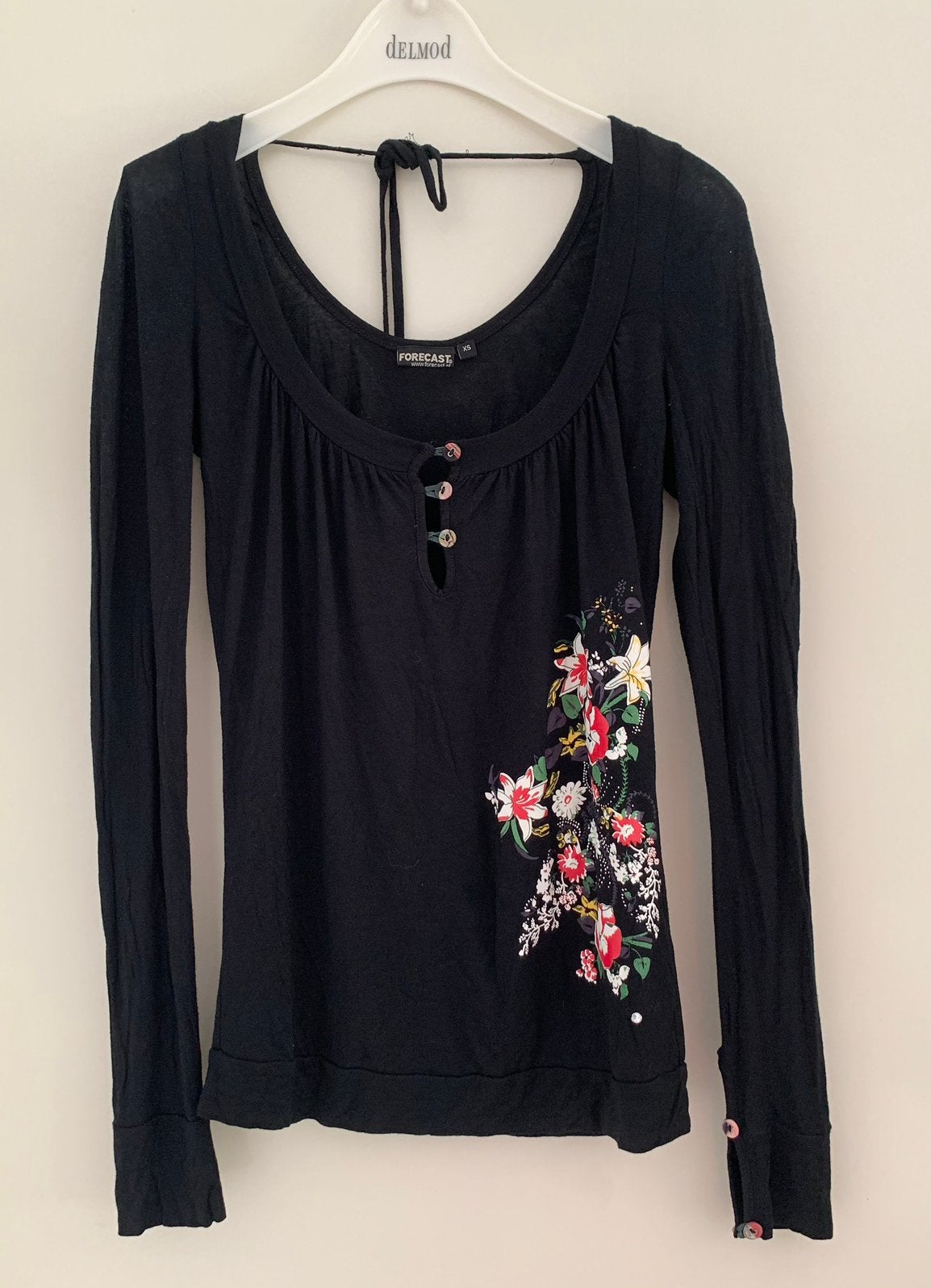 Heel mooi top, XS, Forecast, Kleding | Dames, Tops, Zwart, Ophalen of Verzenden, Zo goed als nieuw, Lange mouw