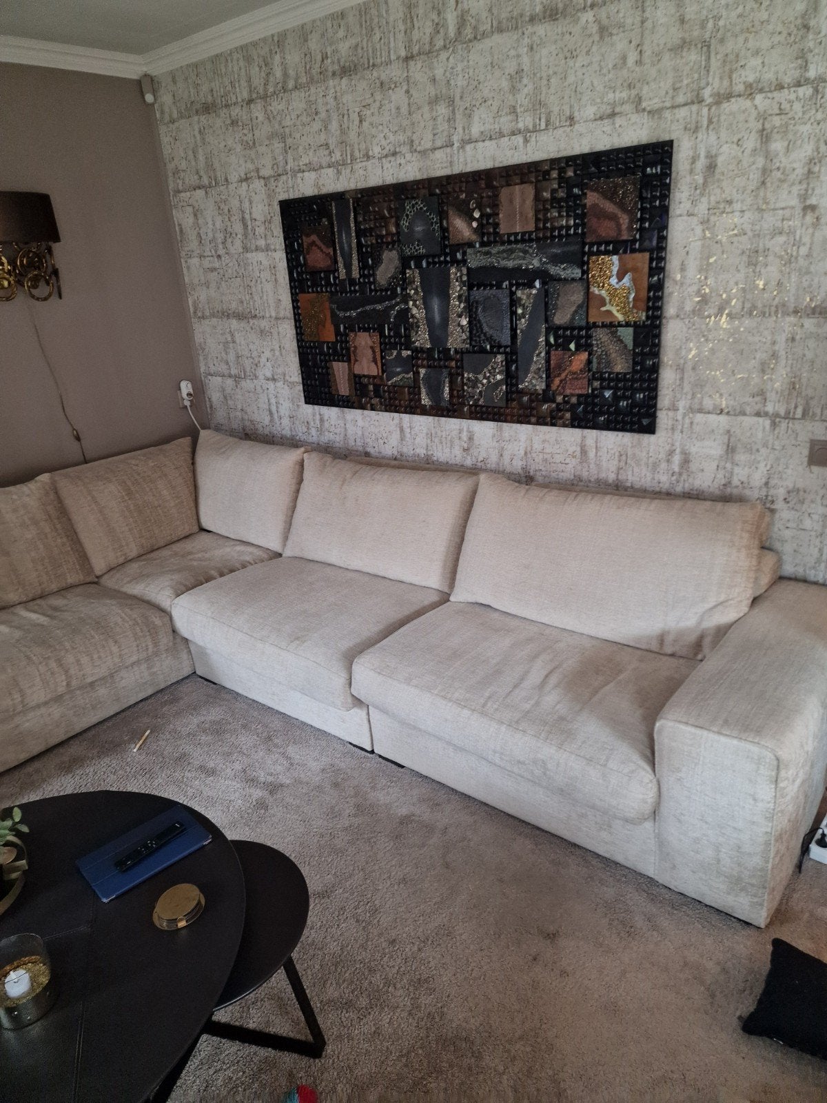 passe-partout bank, Huis en Inrichting, Ophalen, Zo goed als nieuw, Stof