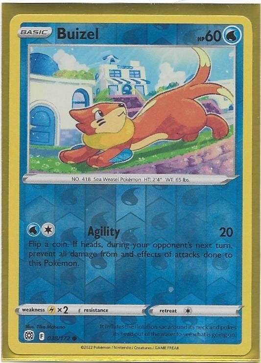 Brilliant Stars,  Buizel [reverse] 38/172, Verzenden, Nieuw, Losse kaart