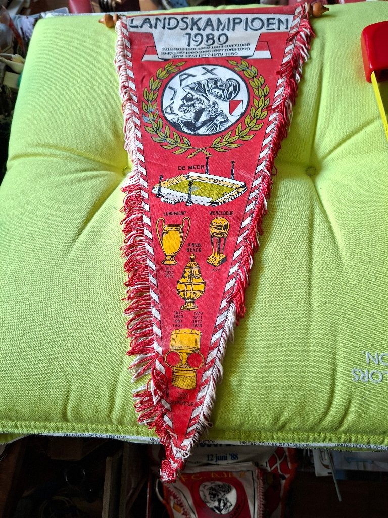 Vaan Ajax landskampioen 1980, Ophalen of Verzenden, Zo goed als nieuw, Ajax, Vaantje of Sjaal