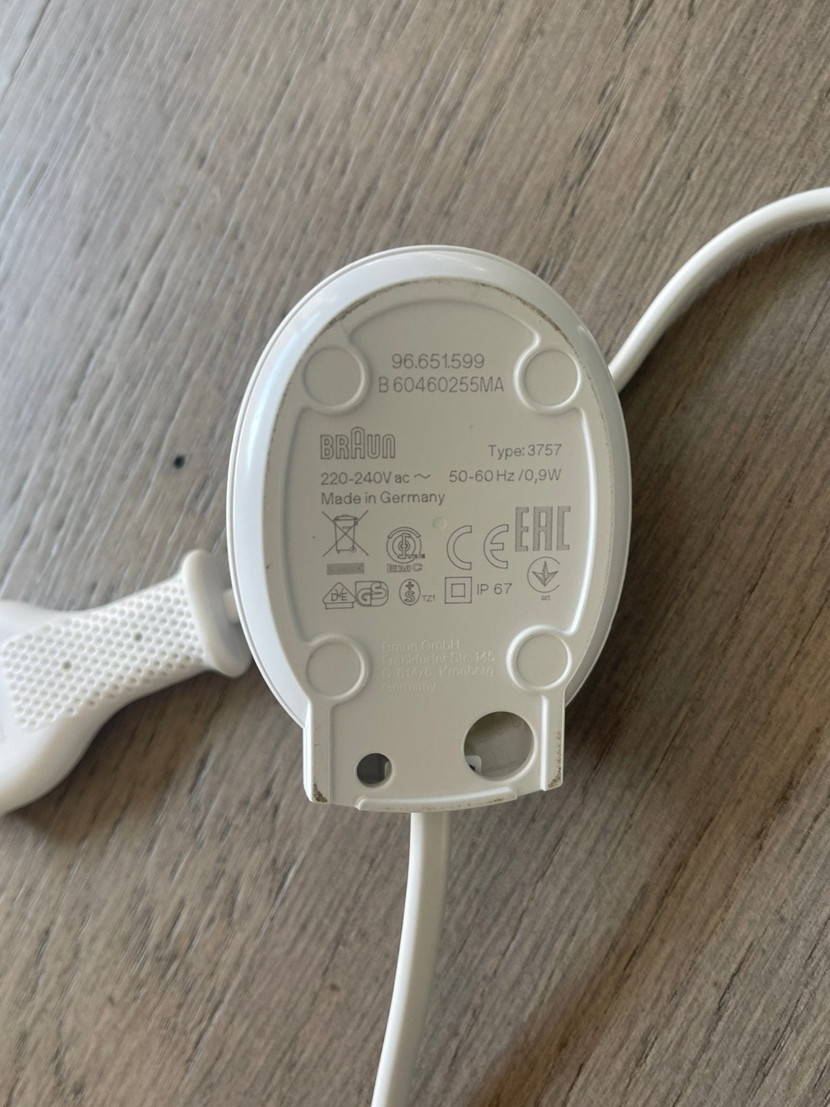 Braun Oral-b oplader type 3757 elektrische tandenborstel 2x, Ophalen of Verzenden, Gebruikt, Overige typen
