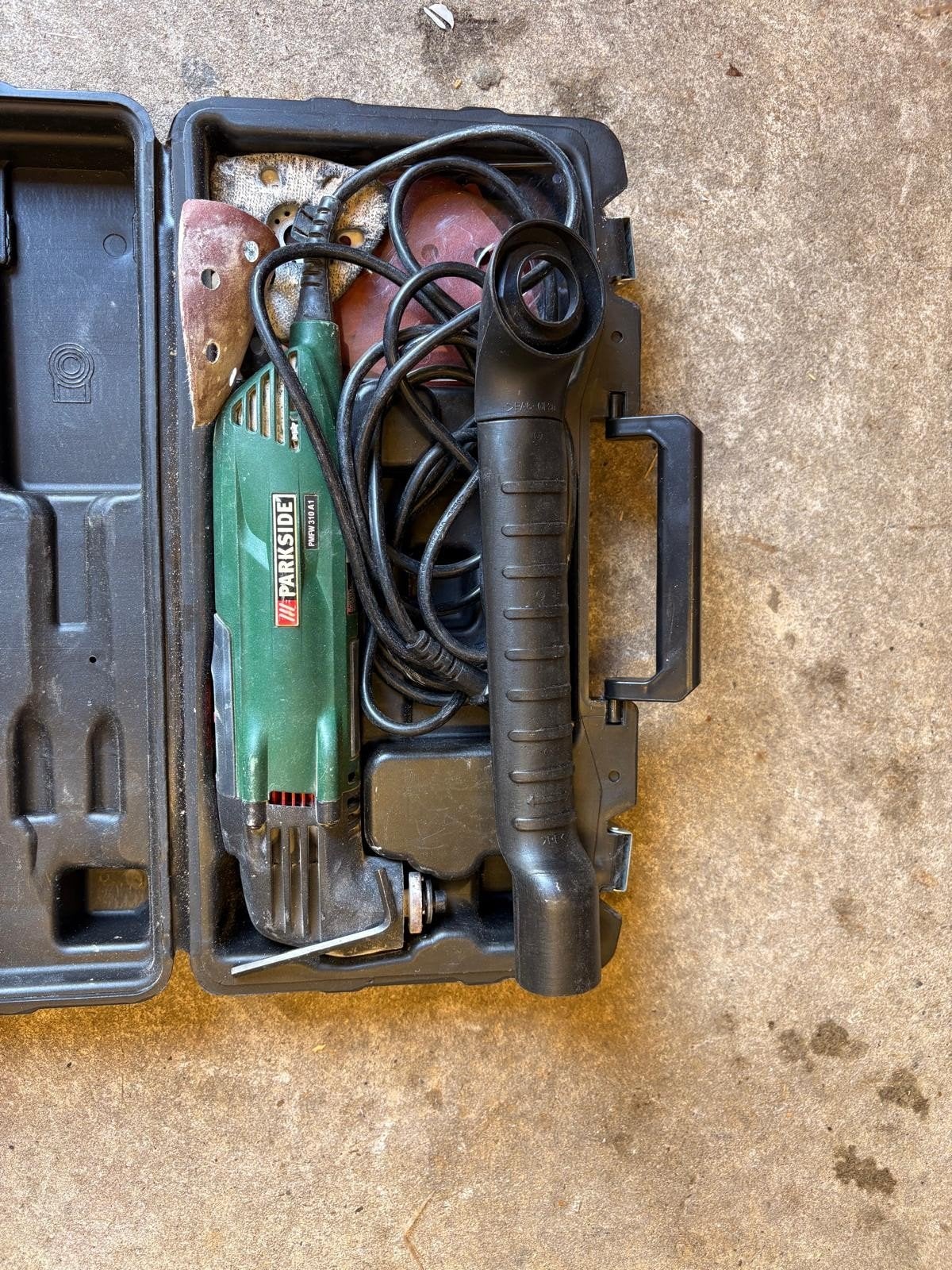 Parkside Excentrische Schuurmachine PFW 250 A1, Ophalen of Verzenden, Gebruikt, Minder dan 600 watt, Excentrische schuurmachine