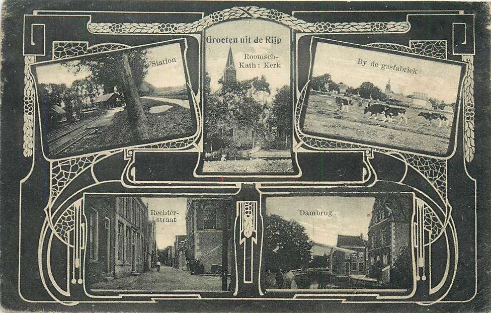 304-227-043 De Rijp NH Groeten uit, Verzenden, Voor 1920, Noord-Holland