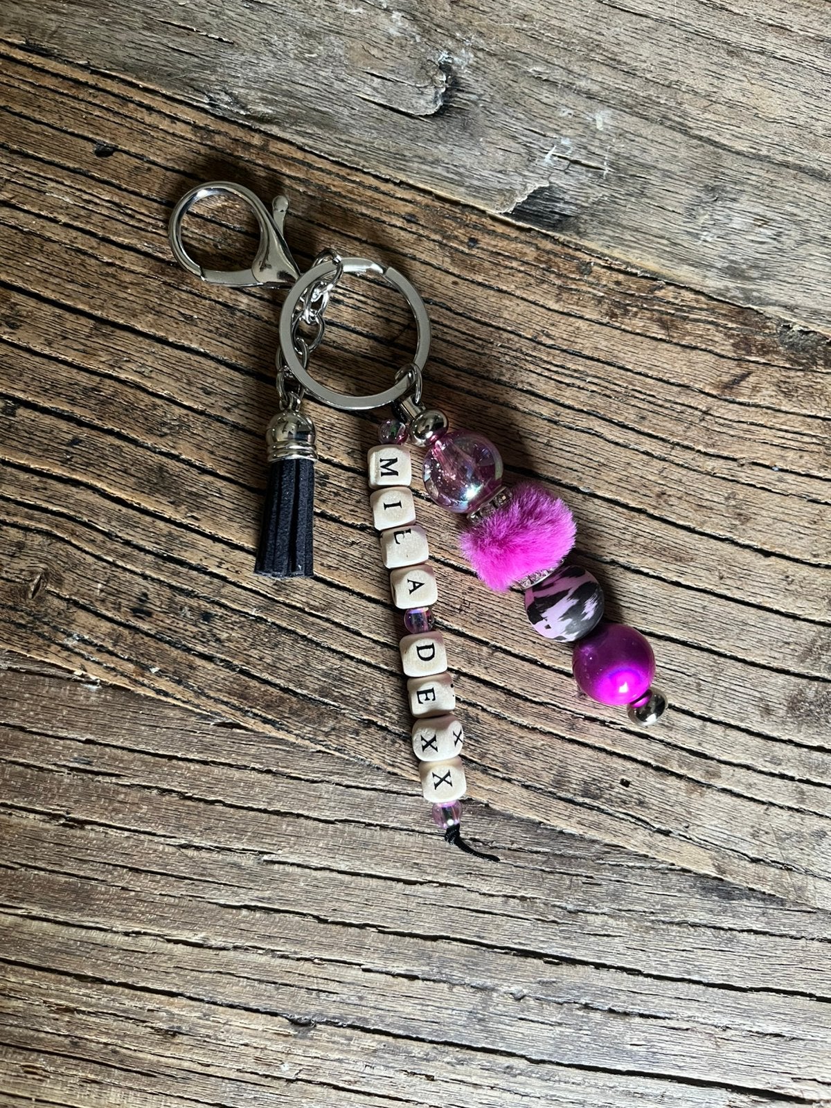 gepersonaliseerde sleutelhanger / tashanger / badgehouder, Ophalen of Verzenden, Nieuw