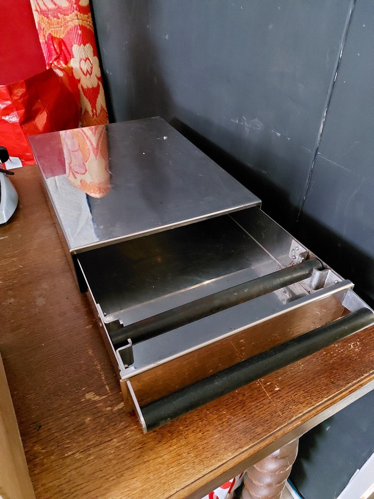 Grote RVS Koffie Afklopbak in Uitstekende Staat, Ophalen, Zo goed als nieuw