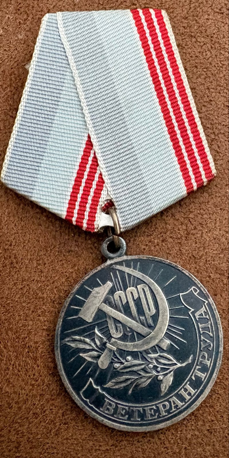 Sovjet Medaille "Veteraan van de Arbeid" - USSR, Ophalen of Verzenden
