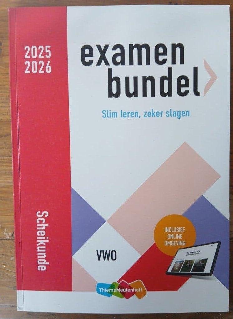 Examenbundel vwo scheikunde 2025/2026, Ophalen of Verzenden, Zo goed als nieuw, VWO, Scheikunde