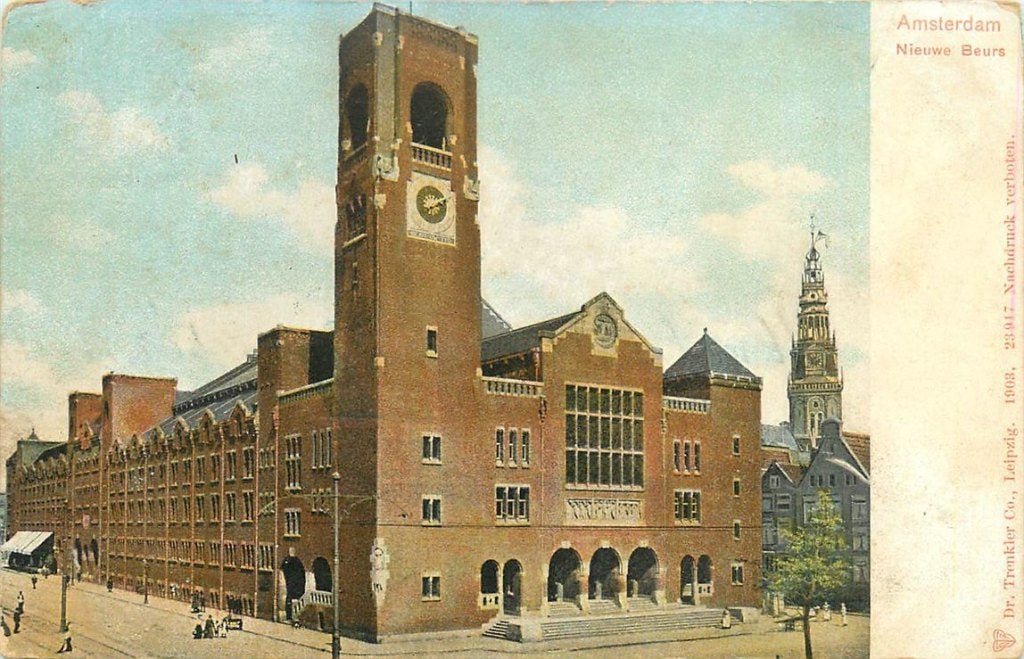 378-301-011 Amsterdam Nieuwe Beurs, Verzenden, Voor 1920, Noord-Holland