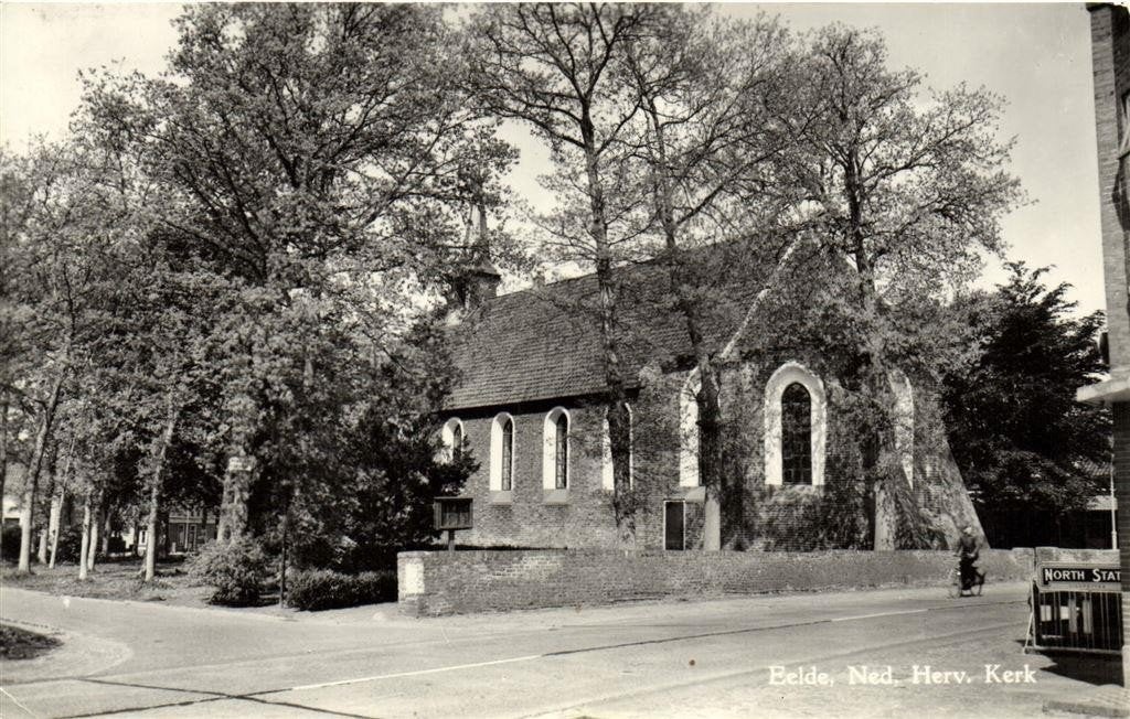 Eelde, Ned.Herv. Kerk - fiets North State - 1973 gelopen, Ophalen of Verzenden, 1960 tot 1980, Gelopen, Drenthe