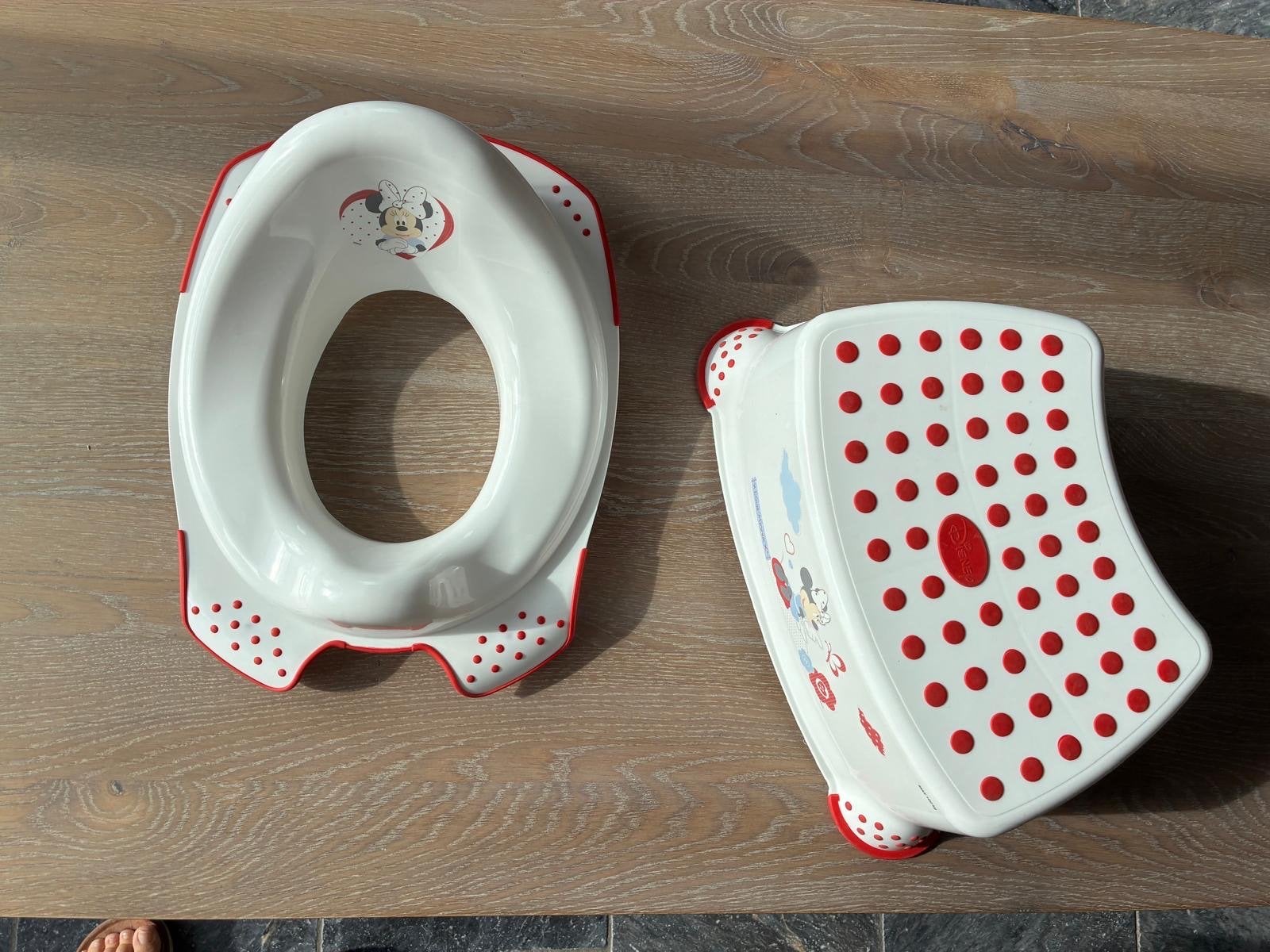 Minnie Mouse toiletverkleiner en opstapje, Kinderen en Baby's, Ophalen of Verzenden, Gebruikt