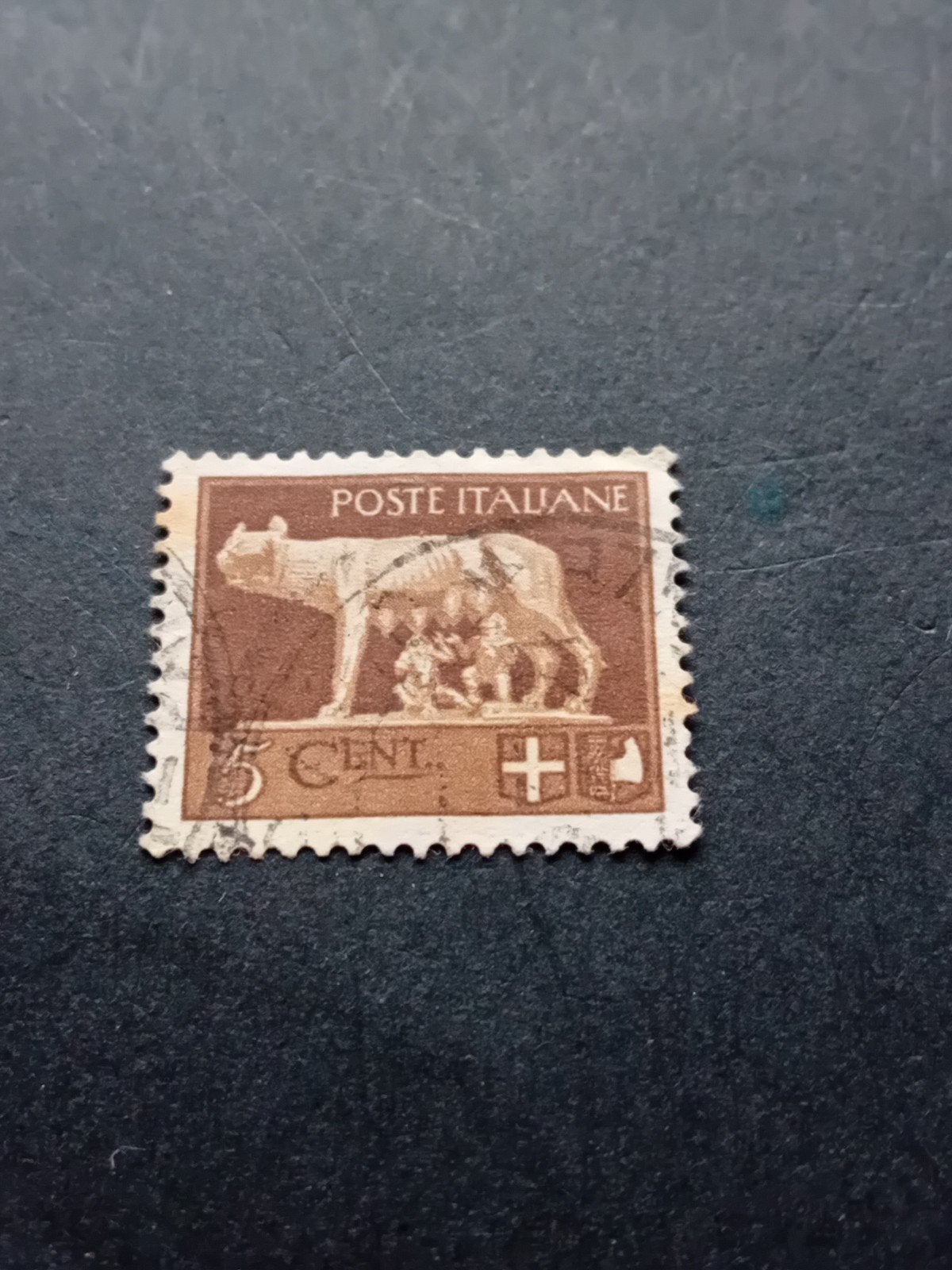 Postzegel Italië: Wolvin met Romulus en Remus, 5 Cent, Ophalen of Verzenden