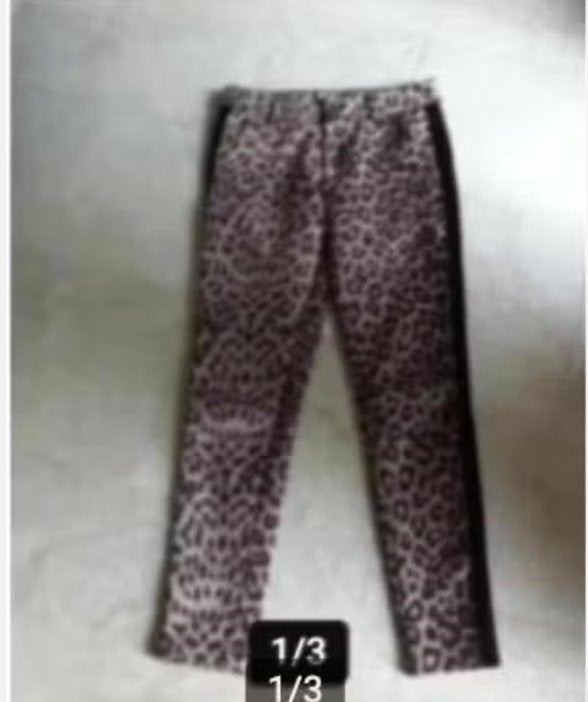 Dames broek Loavies mt S print bruin., Kleding | Dames, Broeken en Pantalons, Bruin, Ophalen of Verzenden, Maat 36 (S), Lang