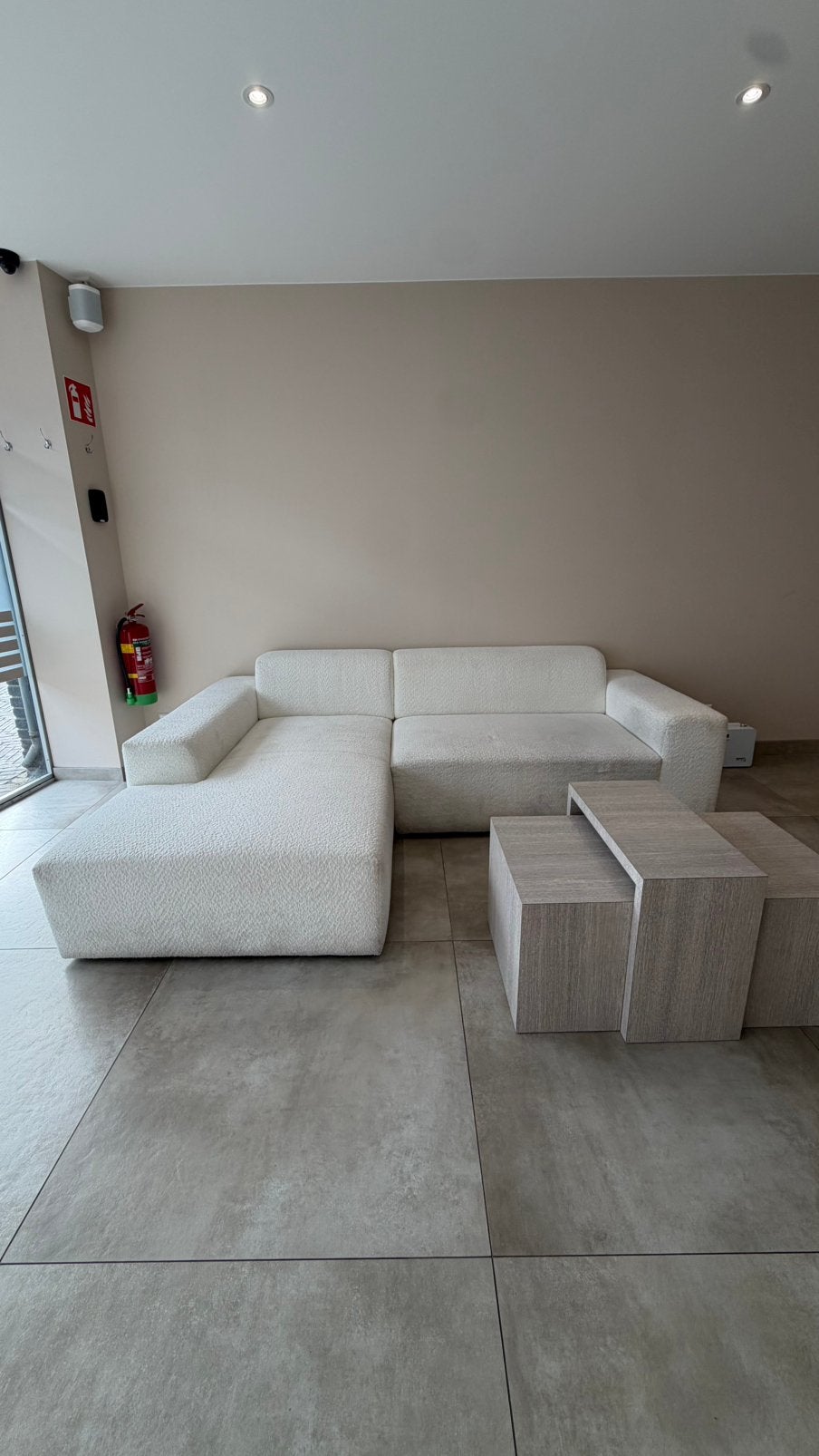 Bank, Huis en Inrichting, Banken | Complete zithoeken, Ophalen, Gebruikt, Stof