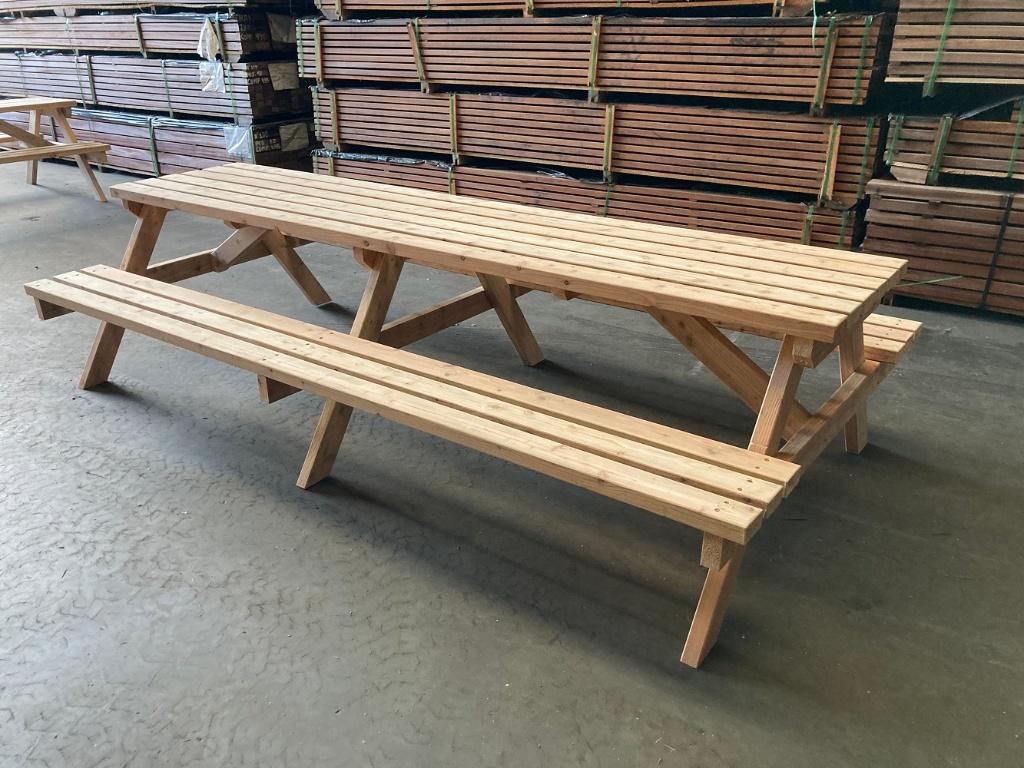 Grote Douglas houten picknicktafels, Tuin en Terras, Ophalen of Verzenden, Nieuw, Rechthoekig, Hout