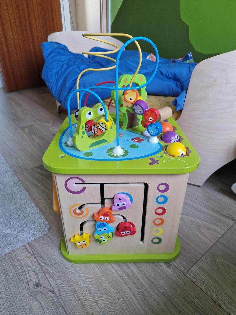 Hape Speelkubus - Educatief en in prima staat, Kinderen en Baby's, Speelgoed | Babyspeelgoed, Zo goed als nieuw, Overige typen