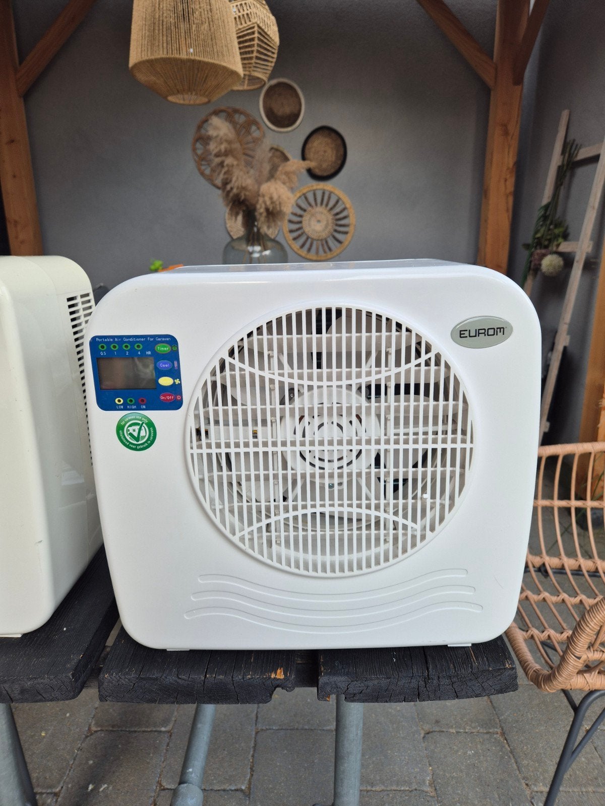 Eurom AC2401 Mobiele Split Airco caravan, Witgoed en Apparatuur, Ophalen, Gebruikt, Minder dan 60 m³, Timer