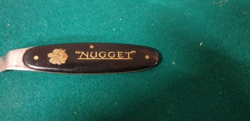 briefopener nugget metaal, Verzamelen, Ophalen of Verzenden