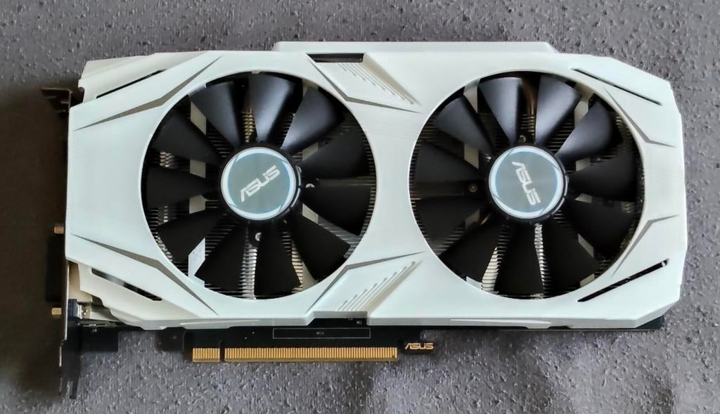 GTX 1060 6GB ASUS WHITE, Computers en Software, Videokaarten, Zo goed als nieuw, Nvidia, PCI-Express 3.0, GDDR5, HDMI, DisplayPort