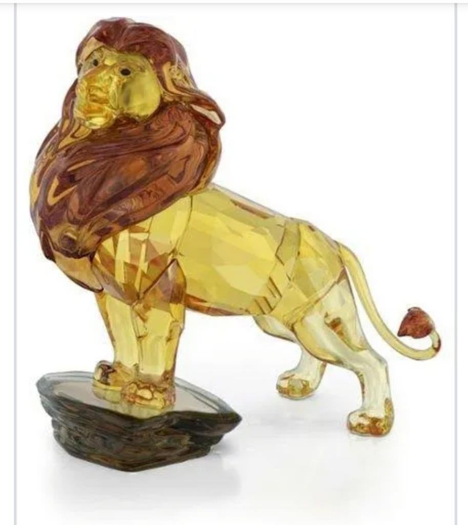 Swarovski Mufasa gekleurd lion king, Verzamelen, Ophalen of Verzenden, Nieuw, Figuurtje