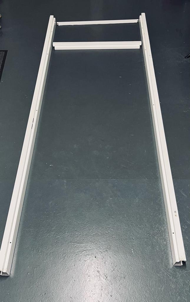 Binnendeurkozijn met bovenlicht / glas, Ophalen, Gebruikt, 80 tot 100 cm, 215 cm of meer