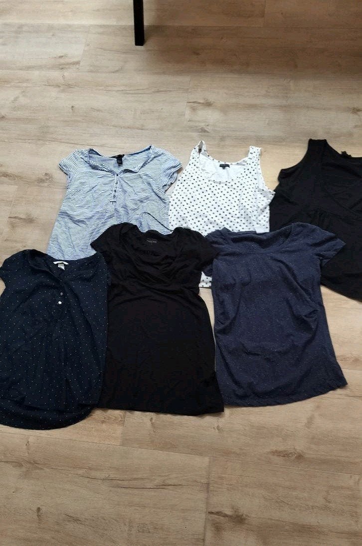 Zwangerschapskleding pakket, Kleding | Dames, Positiekleding, Blauw, Maat 46/48 (XL) of groter, Ophalen of Verzenden, Gedragen