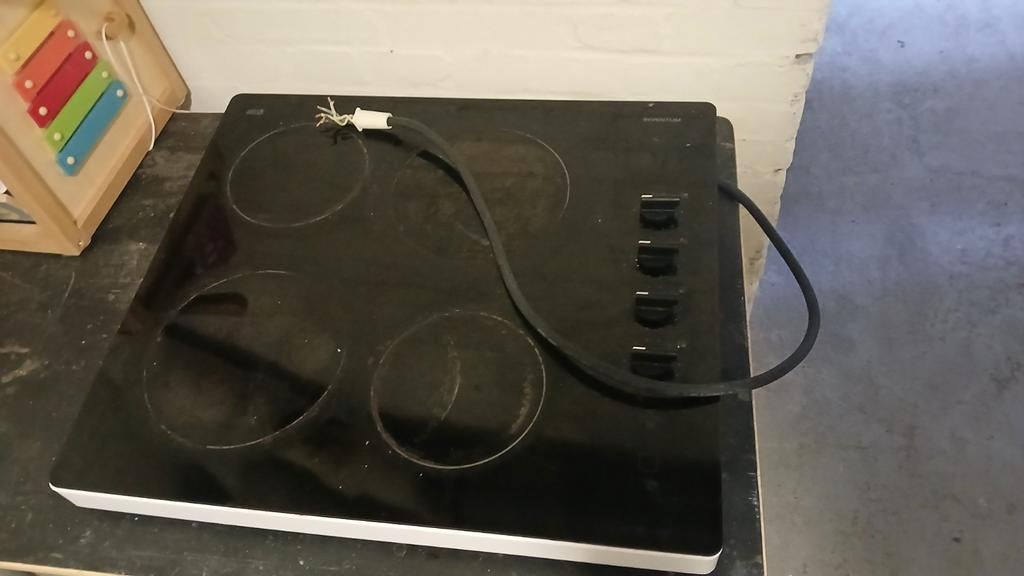 Keramische kookplaat, Ophalen, Inbouw, Inductie, 4 kookzones