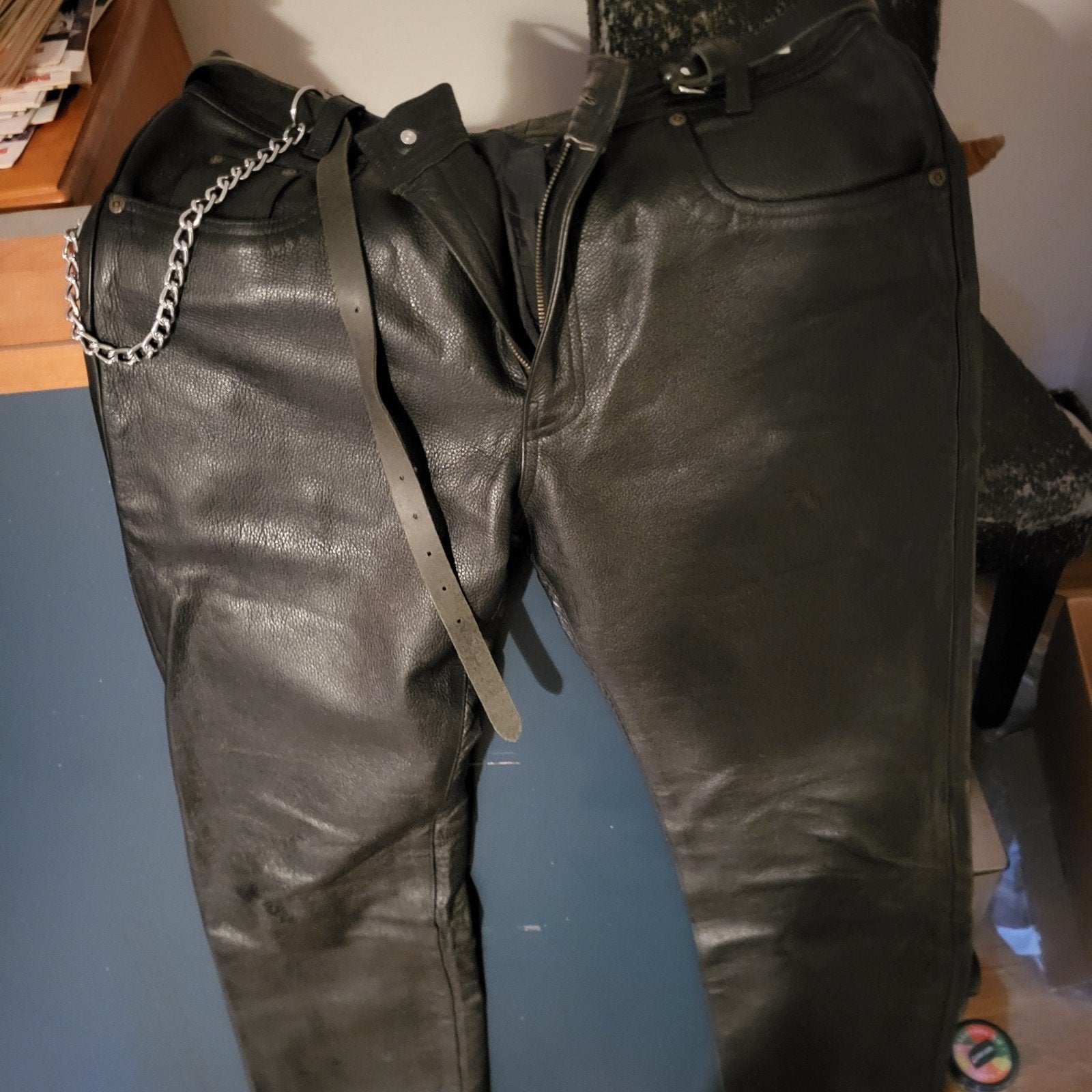 nieuwe leren broek, Ophalen of Verzenden, Nieuw, Zwart