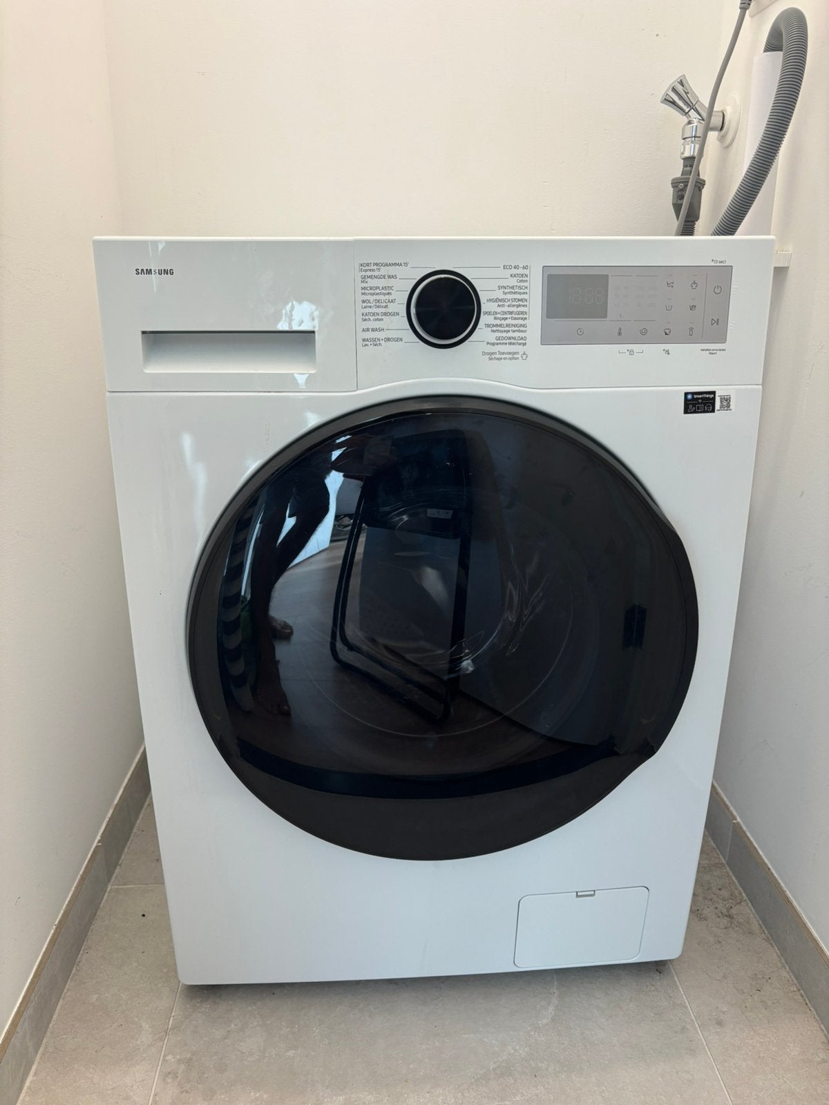 Was-Droogcombinatie AI Ecobubble 5000-serie 9kg (wasdroger), 8 tot 10 kg, Ophalen, Zo goed als nieuw, 85 tot 90 cm