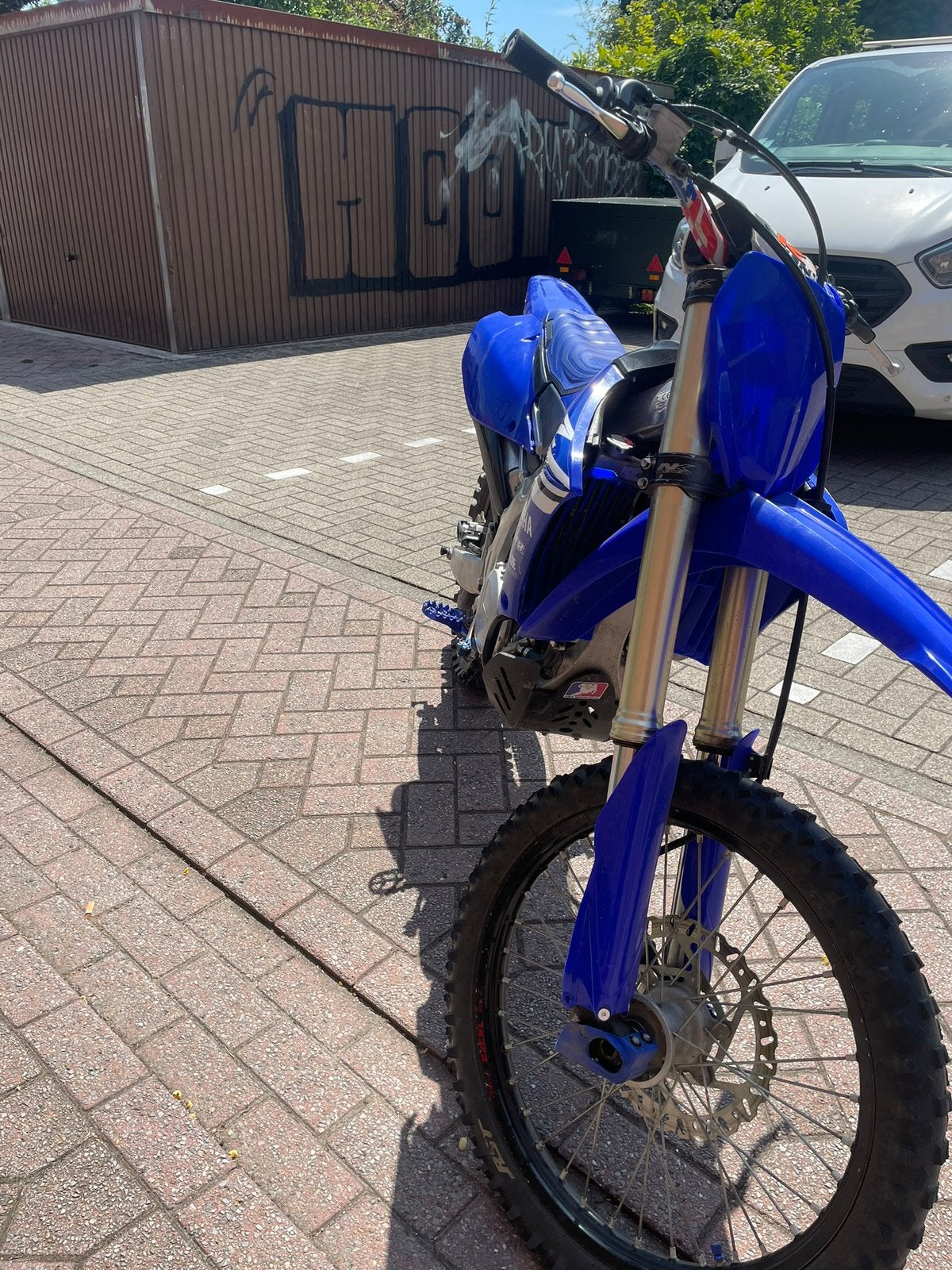 Yamaha yz450f met estart, Ophalen