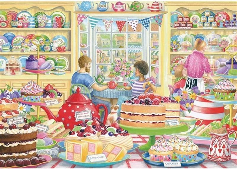 Otter House - Afternoon Tea - 1000 stukjes, Ophalen of Verzenden, 500 t/m 1500 stukjes, Nieuw, Legpuzzel