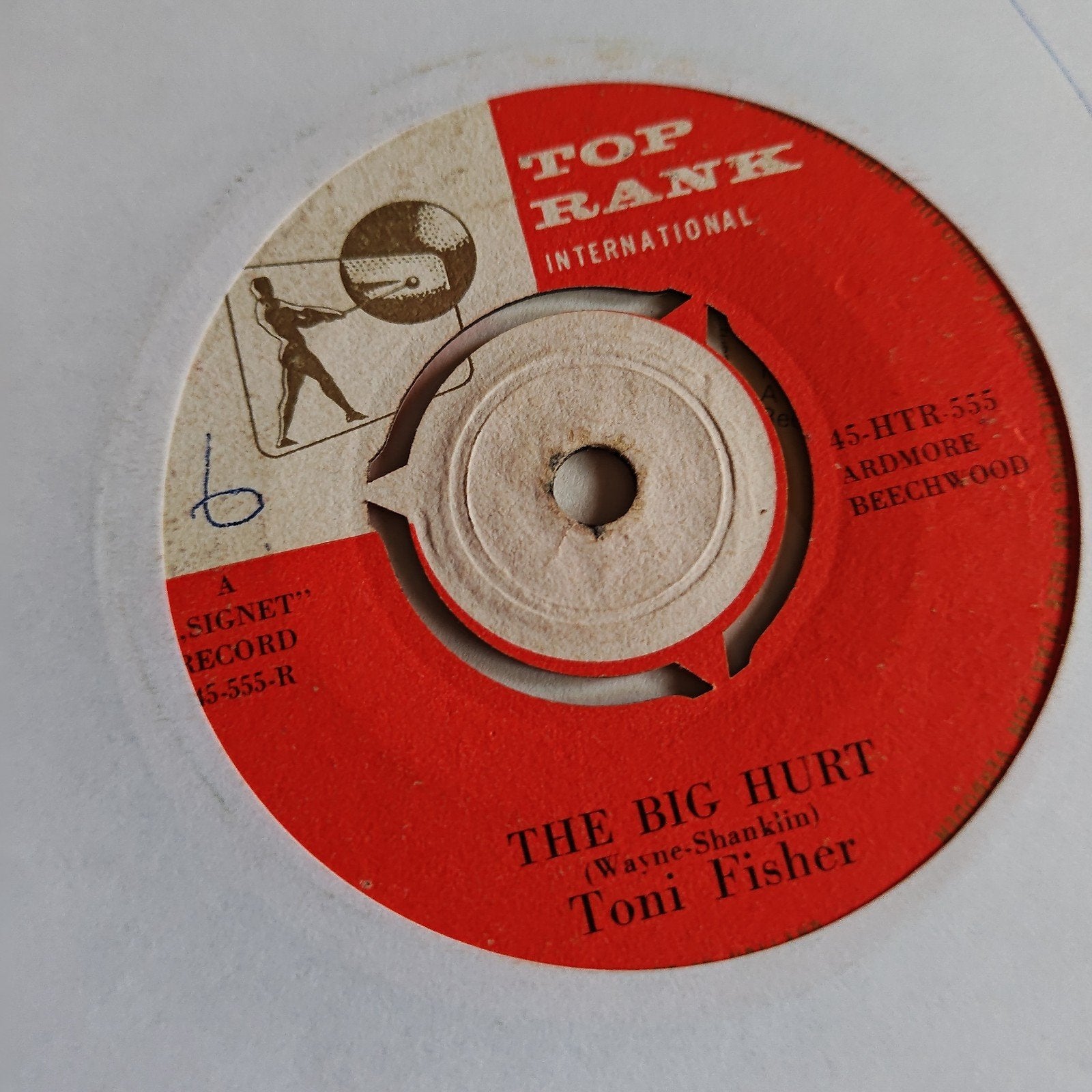 Toni Fisher - The Big Hurt / Memphis Belle (Vinyl Single), Gebruikt, 7 inch, Ophalen of Verzenden, Pop