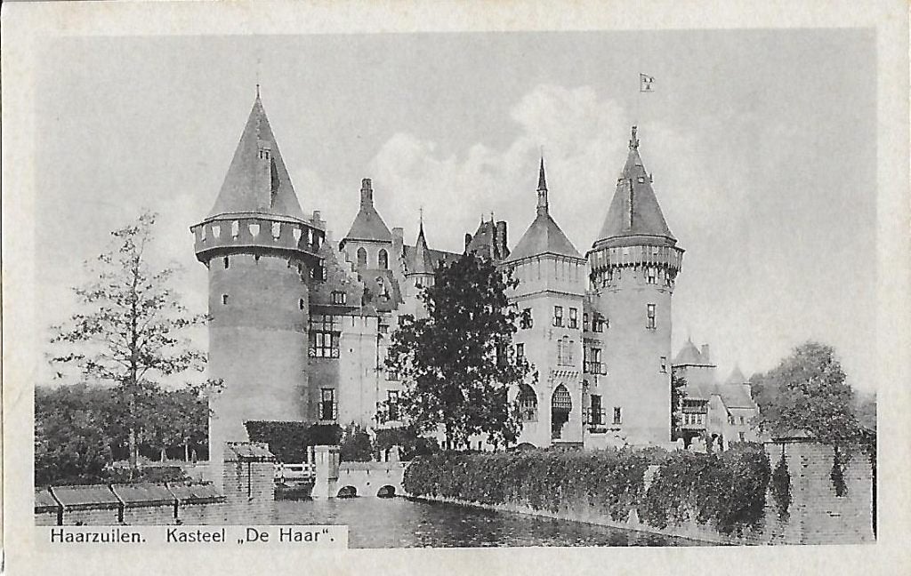 Haarzuilen kasteel de haar oude ansichtkaart ( 9506), Ophalen of Verzenden, 1960 tot 1980, Gelopen, Utrecht