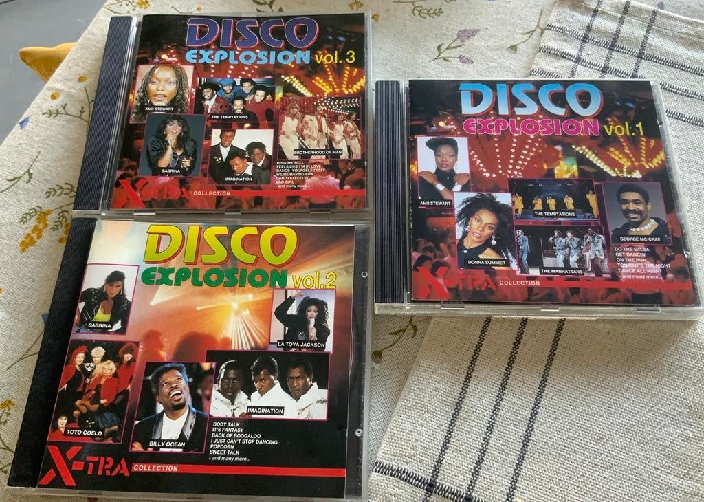 3CD SET DISCO EXPLOSION VOL. 1,2 & 3 VARIOUS 1992 ELAP MUSIC, Verzenden, Gebruikt, Disco