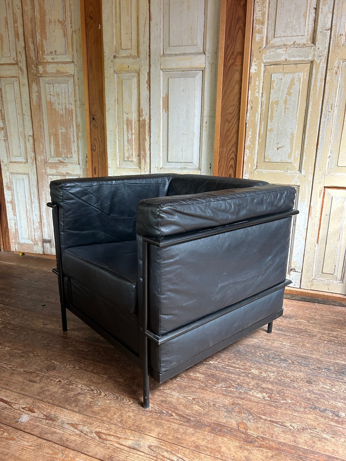DUTCH DESIGN ARMCHAIR BY HARRY VINK FOR HARVINK, 1990S, Ophalen, Zo goed als nieuw, 50 tot 75 cm, Leer